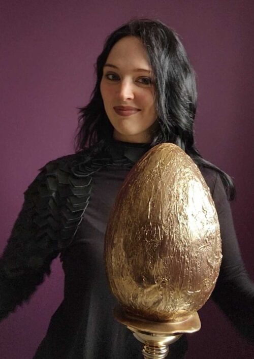 Sam Lapointe with The Golden Egg for The Great Hunt